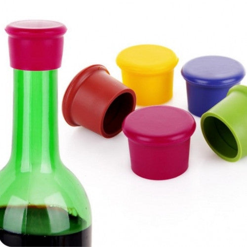 Silicone Wine Bottle Stoppers Kitchen Bar Tools Candy Color